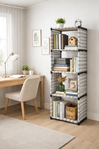 Study Rack Big SaKLaK 4-Tier Multipurpose Storage Rack - Large 130 cm Tall DIY ...