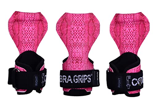 Image of Cobra Grips Weight Lifting Gloves with Adjustable Neoprene Padded Wrist Wraps - Heavy Duty Alternative to Power Lifting Hooks for Deadlifts