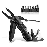 Meedasy Multitool Knife 5-in-1 Portable Pocket Folding Plier, Safety Lock Tactical Tools with Screwd