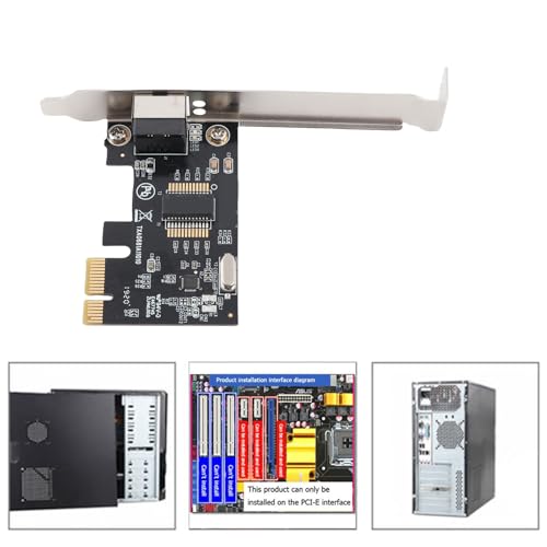 Tarjeta de red Ethernet Gigabit PCIE, adaptador de red RTL 8111F 10/100/1000Mbps miniatura 4