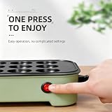 12-otworowa Patelnia Do Takoyaki, Elektryczna Patelnia Do Takoyaki O Mocy 800 W Z Pokrywką, Automatyczna Kontrola Temperatury, Patelnia Z Powłoką Nieprzywierającą Do Przygotowywania Śniadań,