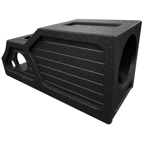 Q Power 12"" CENTER CONSOLE SUBWOOFER SUB ENCLOSURE BOX for 2014-2018 GMC/CHEVY CREW CAB - Thumbnail 3
