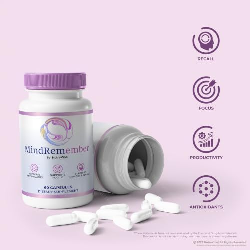 NutraVibe MindRemember Capsules, 60 Capsules - 4