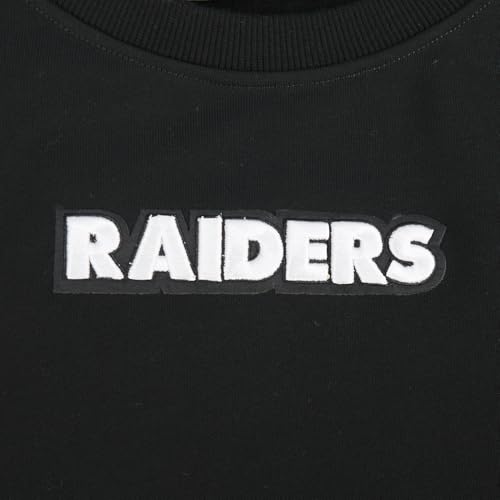 Pro Standard Womens NFL Las Vegas Raiders Wingspan Crewneck Sweatshirt Black 2XL - Image 5