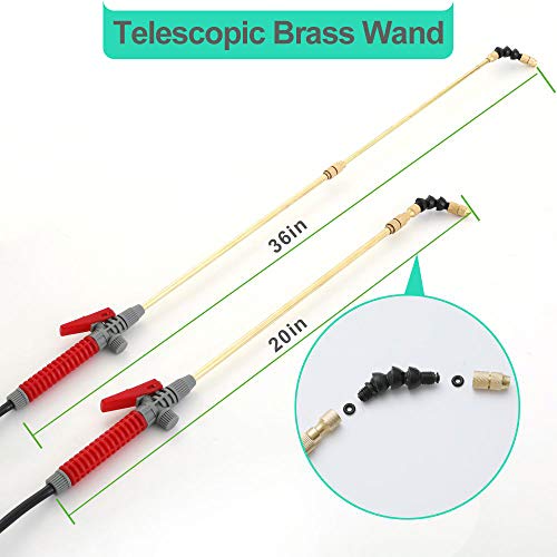 Itisll Portable Garden Pump Sprayer Brass Wand Shoulder Strap For Yard Lawn Weeds Plants 1Gal #TOP1