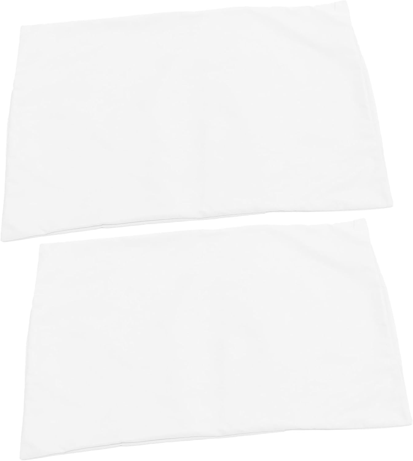2pcs Toddler Pillowcases White Polyester Envelope Closure Travel Use