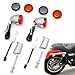 Bullet Turn Signal Rear Indicator Lamps Brake running Lights bulb For Harley Sportster XL883 XL1200 1992-up Chrome metal Motorcycle