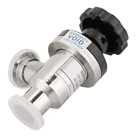 KF16 Válvula de aislamiento de fuelle Válvula de aislamiento de ángulo recto manual de alto vacío 304 Acero inoxidable con mango Cover