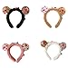 Vdaxvme 3D Plush Cartoon Cookie Doll Headband For Women Girls Fuzzy Hair Accessories Cartoon Furry Hair Hoop Makeup Headdress Party Headband