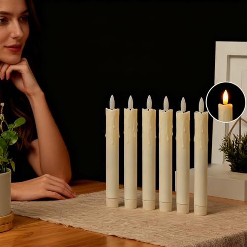 Velas sin llama para centros de mesa exteriores e interiores 4