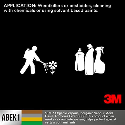 3M 6059PRO1 Filter Against Gases and Vapours ABEK1, White