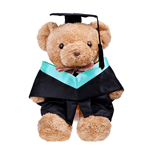 HANABASS 2Pcs Doll Graduation Outfit Set Green Gown Cap for Dress Fits All Dolls Birthday Holiday