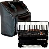 Acordeon Todeschini Yw827 41 Teclas 120 Baixos Preto
