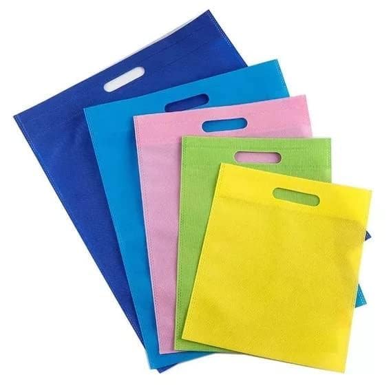 Pack of 25 D-Cut Cloth Carry Bag – Shopping, Handle, Gift, Reusable Multicolor Eco-Friendly Daily Use Bag Pack of 25 D-Cut Cloth Carry Bag – Shopping, Handle, Gift, Reusable Multicolor Eco-Friendly Daily Use Bag