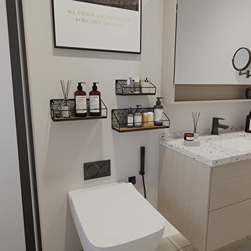 Edenseelake Floating Wall Shelves Set Of 3, Six Pointed Star Pattern Wall Mounted Shelf For Bedroom, Living Room, Bathroom, Kitchen, Office #TOP5