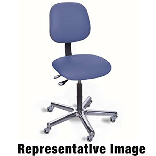 EEA Series NonESDSafe Adjustable Height Blue Vinyl Chair