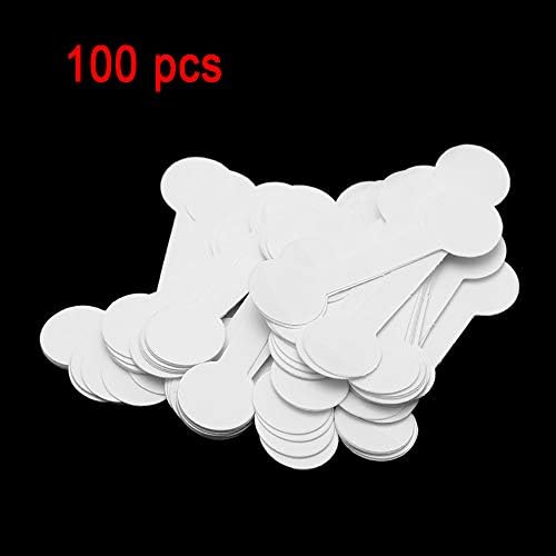 1bag Square Shape Jewellery Labels Price Tags Paper Price Labels 2 Shapes Marking Tags Jewelry Price Stickers Self Adhesive Dumbell/Square Shaped White