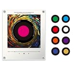 Retro Magnetic Fridge Music Player, 128MB Programmable Music Player NFC Enabled with Led Light,9 Pcs Vintage Vinyl Record,Singing Fridge Magnet Audio Gifts