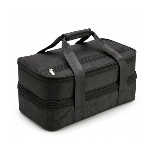 DOWAN Insulated Casserole Carrier - Double Decker Food Delivery Bag Fits...