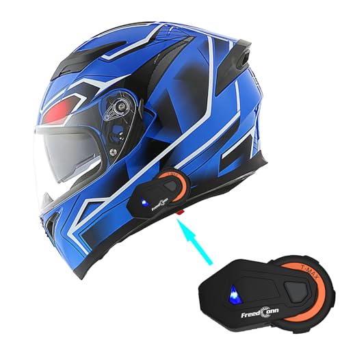 1Storm HJK316 Dual Visor Motorcycle Helmet with Bluetooth Headset