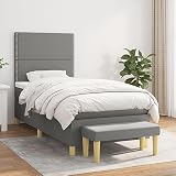 Holzwerkstoff mit Metallbeinen Schlafzimmer Standard Grau 75x190 cm