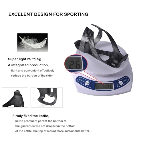 Thinktop BIKE SERIES 2 Pack Ultra-Light Full Carbon Fiber Bicycle Bike Drink Water Bottle Cage Holder Brackets thumb #3