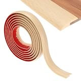 M METERXITY Profilo Di Transizione Autoadesivo Per Pavimenti 9.84FT Profili Di Transizione In PVC Adatti Con Altezze Entro 1/5Di Pollice(5mm) Profilatura Del Bordo Del Tappeto [Legno Acero]