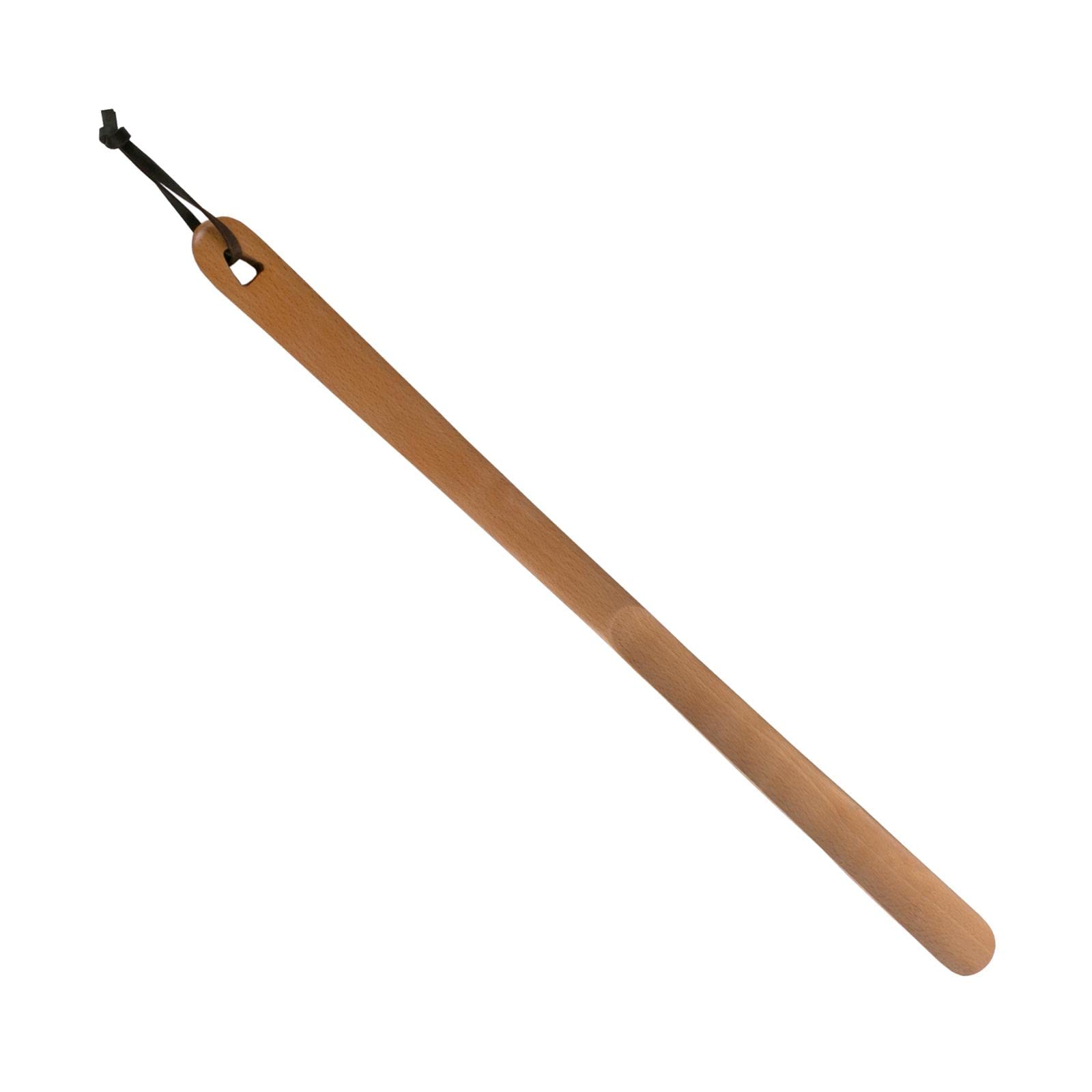 Chausse-pied en bois de hêtre 60cm : l'élégance du chausse-pied long pour vos bottes