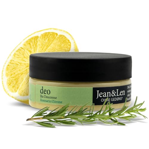 Deocreme Jean & Len Bio Rosmarin-Zitrone Glastiegel, 85 ml