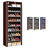 SELECTSHOP Zapatera De 9 Niveles Closet Plegable para Calzado Y Prendas De Vestir Estante Organizador Ajustable Armario...