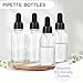 ALIFEIA 1 oz Glass Dropper Bottles,4 Pack 30ml Empty Reusable Leak Proof Thick Tincture Bottles for Essential Oils,Hair Oil,Liquids,Laboratory,Pharmacist Bottle,Massage,Perfumery Aromatherapy