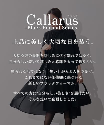 [ニッセン] 【喪服・礼服】＜Callarus＞日本製生地使用洗える防しわ前開きスタンドカラーデザインワンピース＜大きいサイズ有＞ 3枚目