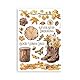 Stamperia - Washi Pad for Scrapbooks, Albums, Cards, Bullet Journals and More, Translucent and Easy to Cut, Acid Free, Perfect for Hobbies, Crafts, and Gifting (Golden Harmony) (A5) (8 Sheets)