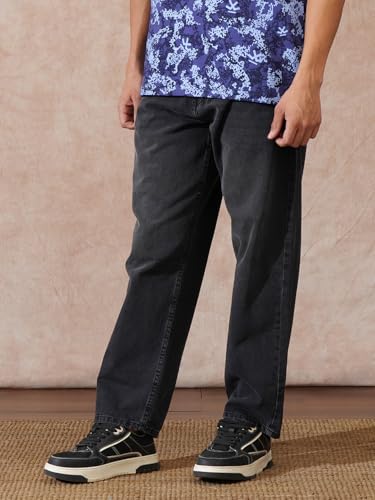 Image of WROGN Men's Loose Fit Jeans | Mid Rise | Jeans for Man