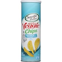 Sensible Portions Stacked Garden Veggie Chips, Sea Salt & Vinegar, 5 oz Pack of 12