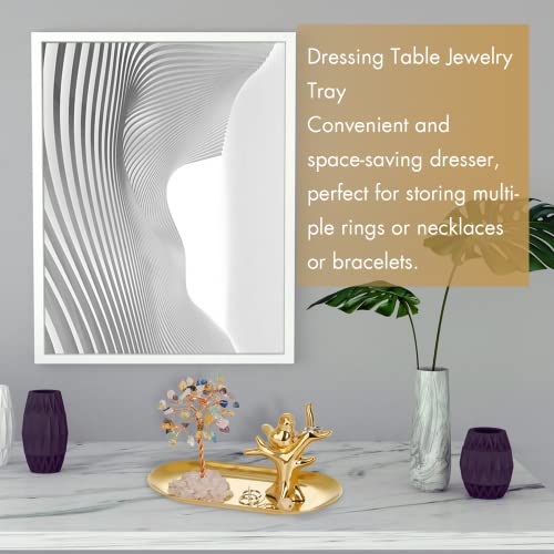 Innolites Bird Ring Holder For Jewelry, Crystal Tree Ring Dish, Jewelry Holder Trinket Tray For Engagement Wedding Ring Display Holder Stand, Christmas Birthday Gifts For Women #TOP3