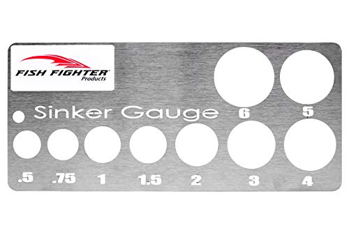 Fish Fighter - Fishing Sinker Gauge | for Sizes .5 oz. to 6 oz | Easily Sort Your Cannonball Weights