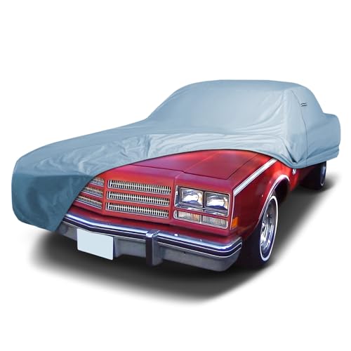 Image of iCarCover Premium Car Cover for 1973-1977 Buick Century Sedan, Coupe Heavy Duty Waterproof All-Weather Automobiles Custom Fit Indoor Outdoor UV Snow Protection Covers with Straps and Bag