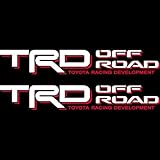 TRD Off Road 4x4 Tacoma Tundra Red White Sticker Decal