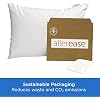 AllerEase Maximum Pillow Protector Particle Barrier Soft Comfortable Machine Washable Zippered Pillow Cover, White King Size, 2 Pack White
