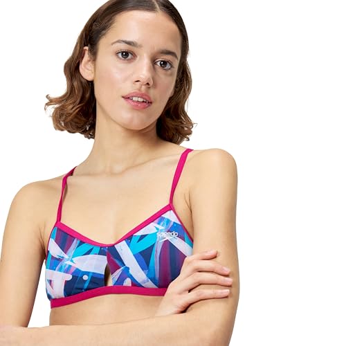 Image of Speedo Womens Swimsuit Top Bikini Endurance Tie Back Demi