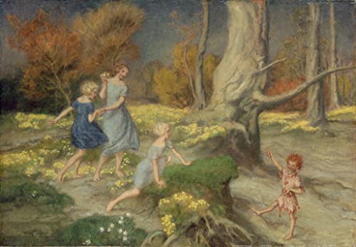Art tableau Rumpelstiltskin Rackham impression sur toile haute définition