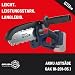 Güde GAK 18-201-05.1 Akku Astsäge - 18 Volt Li-Ion, Brushless Motor, 15 Zentimeter Schnittlänge, 8 m/s max. Kettengeschwindigkeit, Ketten-Schnellspannsystem, inkl. 2 Ah Akkupack und 0,5 A Ladegerät