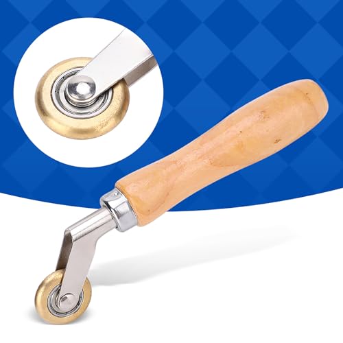 PVC/TPO/EPDM Single Ply Roofing Brass Penny Roller and Flooring Corner Detail Seam Roller (6mm x 30mm) by Fafeicy - Image 9