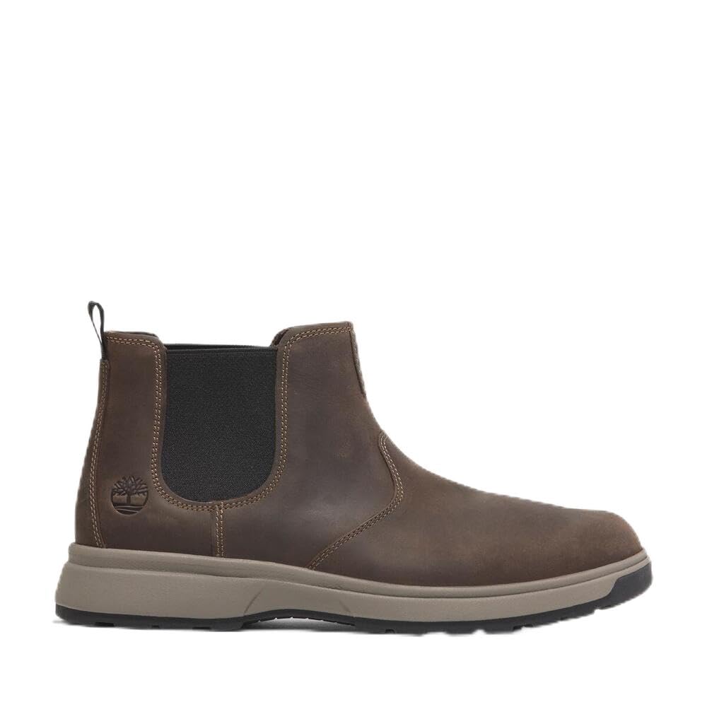 Timberland Men's ATWELLS AVE Chukka Boat, DK BRN F Grain, 7.5 UK