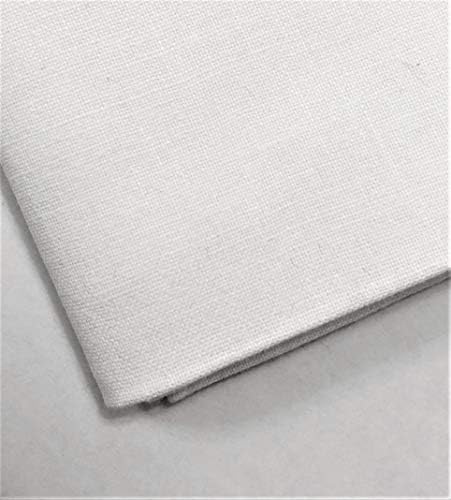 Plain White 100% Cotton Fabric for Quilting, Sewing, Dressmaking, Arts & Crafts - 60 Inch Wide M&J® (White, 5 METRE)
