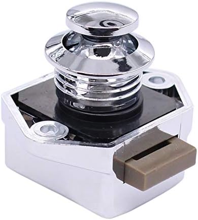 HouYeen Cabinet Push Button Catch Lock Door Latch Knob for Boat RV Motorhome Caravan Camper Van Yacht Horsebox Furniture Drawer Cupboard Set of 10