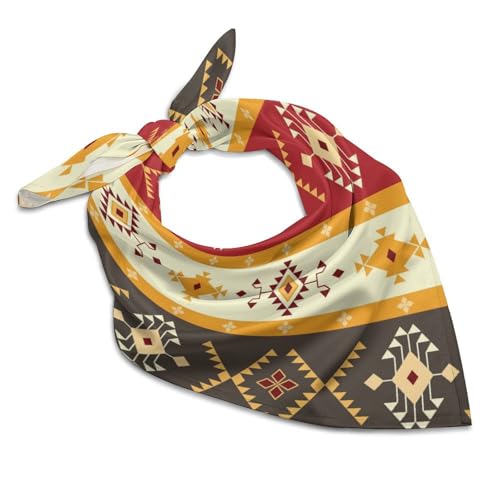 Csemeie Native American Pattern Bandana Hair Scarf Headband Adjustable Neckerchief for Men Women Decor