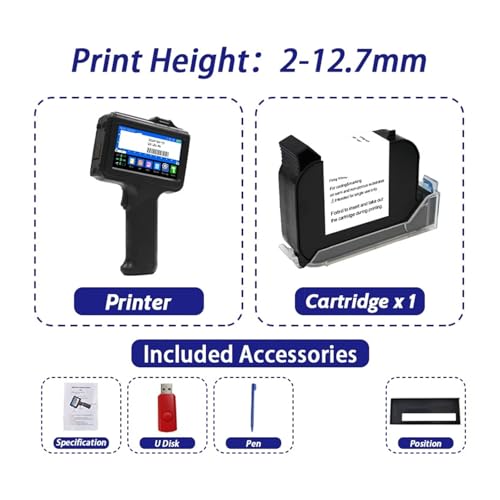 Imprimante jet d'encre portable E19 code QR texte date emballage