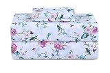 Cotton Alley 300 Thread Count Sheets Set -100% Cotton 4 Pcs Sheets Bed Set, 1 Fitted Sheet 1 Flat Sh